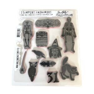 Stampers Anonymous Tim Holtz Mini Halloween CMS113 Crafting Mixed Media